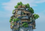 This village would be a very interesting place to live (Image via u/Junopii/Reddit)